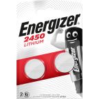 Energizer Lithium Knappcellsbatteri CR2450, 3 V, 2-pack